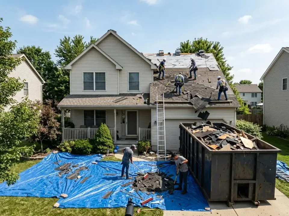 roof-replacement-debris-remova-004 — frequently asked questions, Cheapest Dumpster Rentals in Robbins, IL